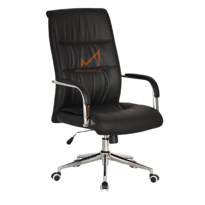 Fauteuil Président Ergonomique noir ROSTOK Réf. A0434