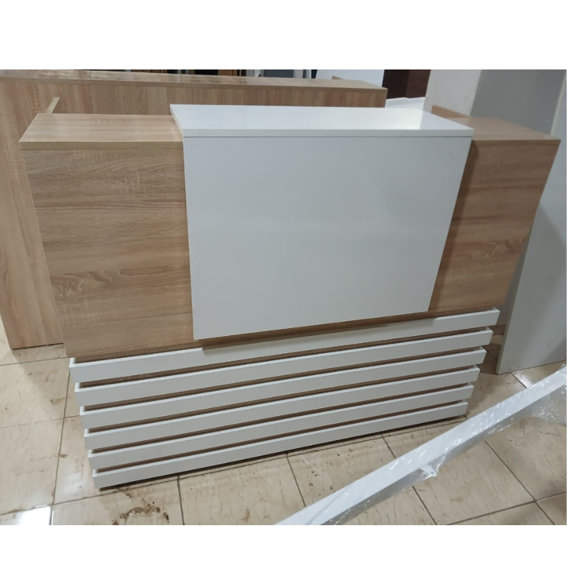comptoir d'accueil en bois avec caisson Réf. A0549