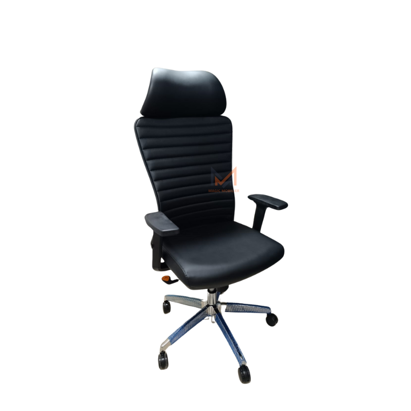 Fauteuil président BAMO NOIR Réf A-2024-160