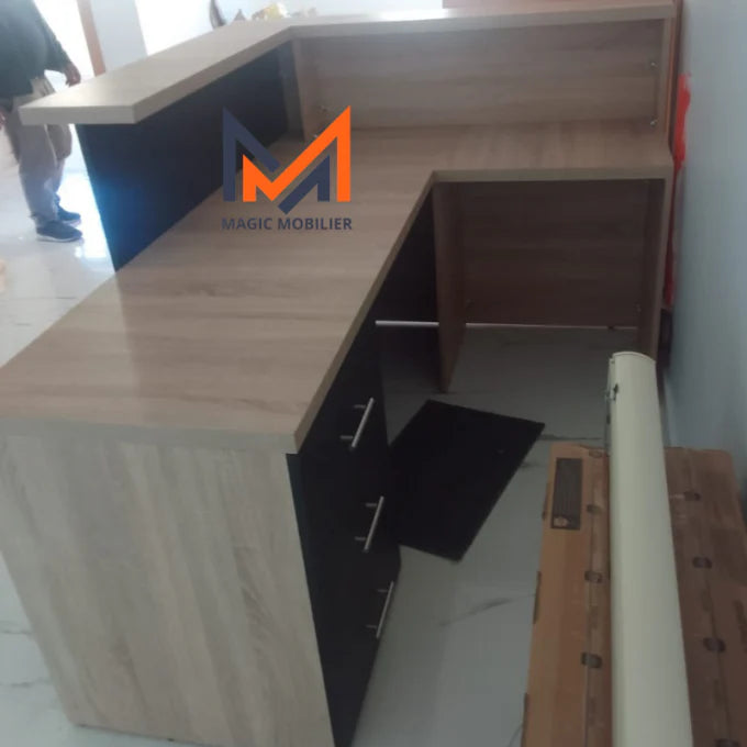 COMPTOIR DE RECEPTION EN BOIS Réf. A0075