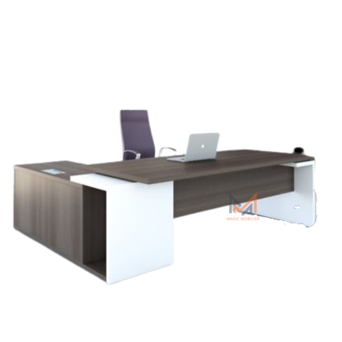 Bureau MAGDA avec retour fixe et caisson Réf A0397