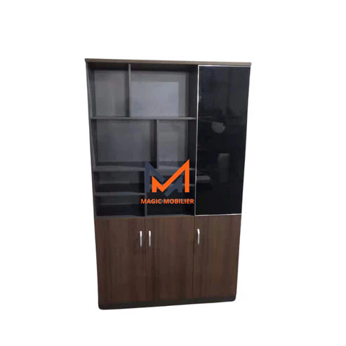 Armoire en bois semi vitrée Réf. A0619