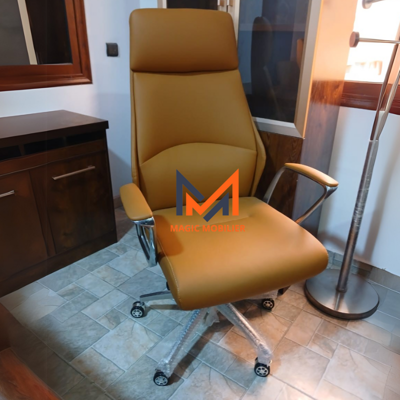 Fauteuil Président ergonomique SAGA CAMEL Réf. A0496