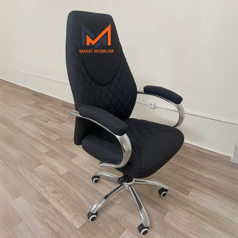 Fauteuil Président Ergonomique KAWAZAKI noir Réf. 155 A