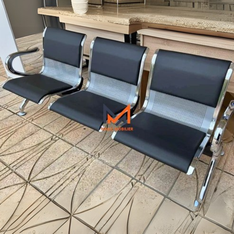 Banquette de réception 3 places en cuir Réf. A-2024-260