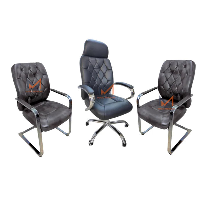 Ensemble Fauteuil Ergonomique VIGO marron Réf. A0396