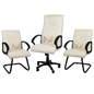 Ensemble Fauteuil JOKER en simili cuir BLANC A0455