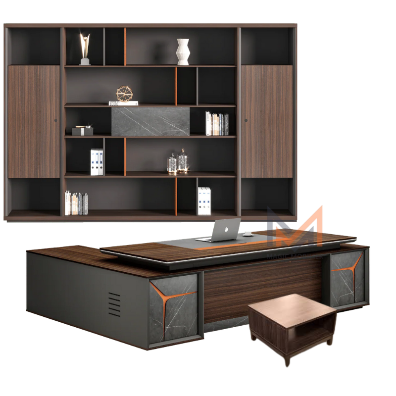 Bureau de Luxe avec vitrine A-2025-1715