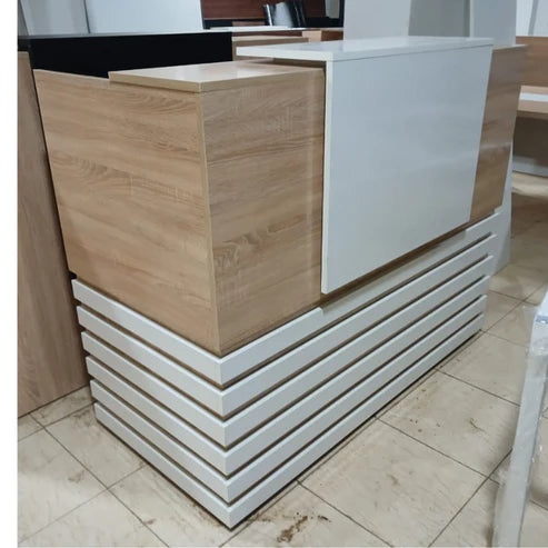 comptoir d'accueil en bois avec caisson Réf. A0549