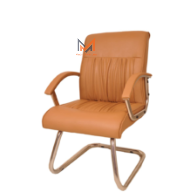 Fauteuil visiteur MALABO MARRON Réf A-2024-205