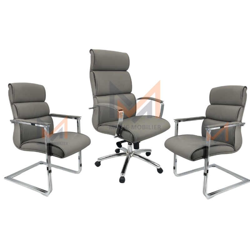 Ensemble Fauteuil Ergonomique TURRO Noir Réf. A0285