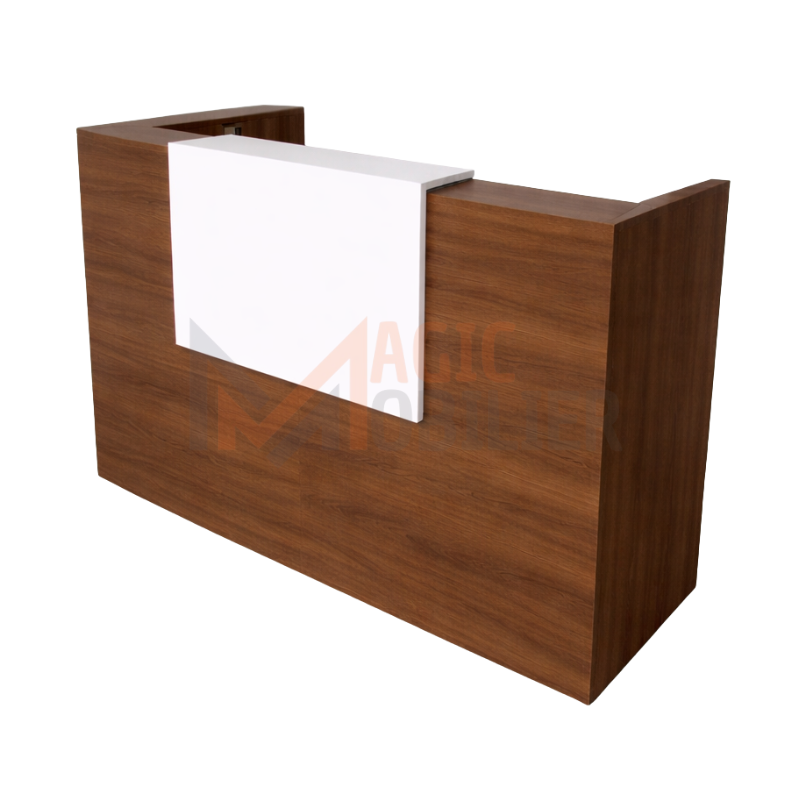 BUREAU COMPTOIR D'ACCUEIL AVEC CAISSON Réf. A0187