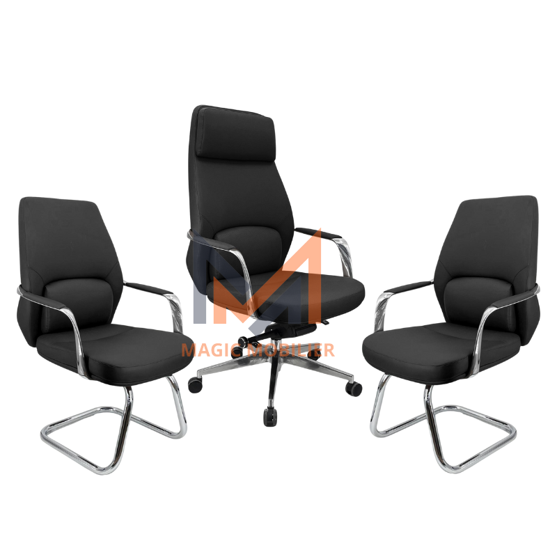 Ensemble Fauteuil Ergonomique Camel Noir Réf. A0286