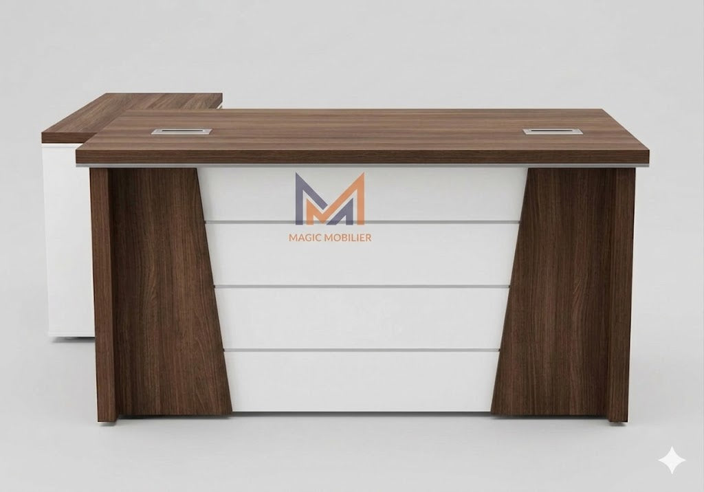 Bureau LAKO avec retour mobile et caisson Réf A0350