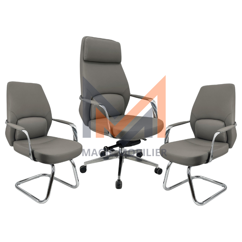 Ensemble Fauteuil Ergonomique Camel Noir Réf. A0286