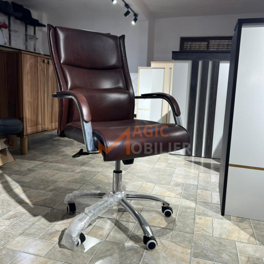 Fauteuil Président Ergonomique marron LAGOS Réf. 883P