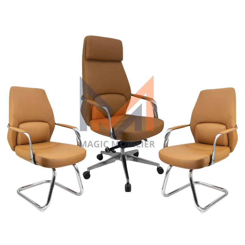 Ensemble Fauteuil Ergonomique Camel Noir Réf. A0286