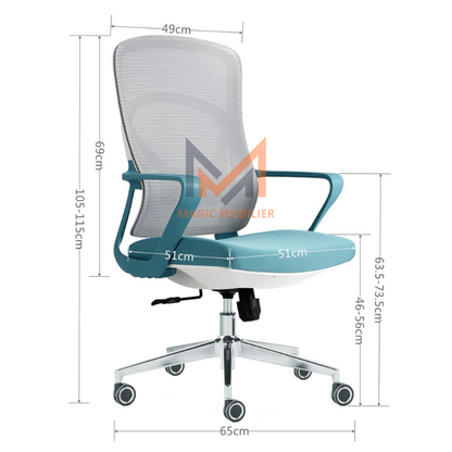 Fauteuil operateur ZAKI VERT Réf 186B