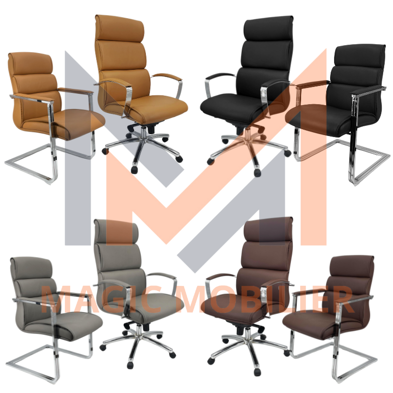 Ensemble Fauteuil Ergonomique TURRO Noir Réf. A0285