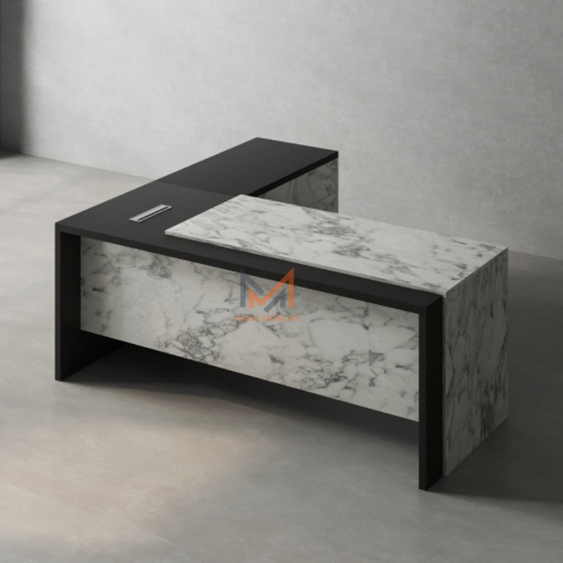 Bureau avec retour et caisson Réf A0251