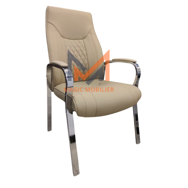 Fauteuil Visiteur Ergonomique ALFA Beige Réf. A0751