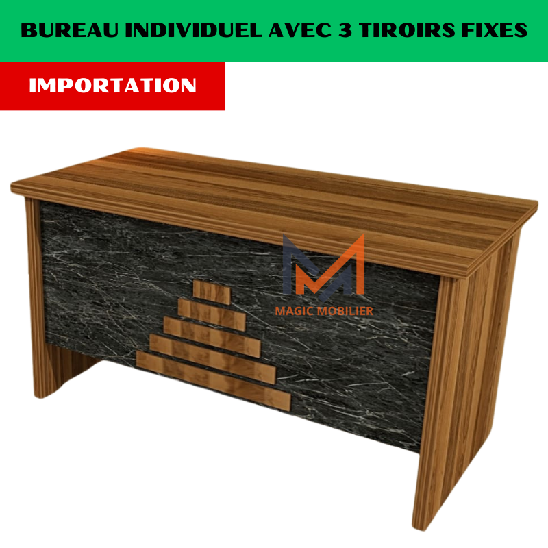 Bureau individuel avec tiroirs fixes Réf. A0464