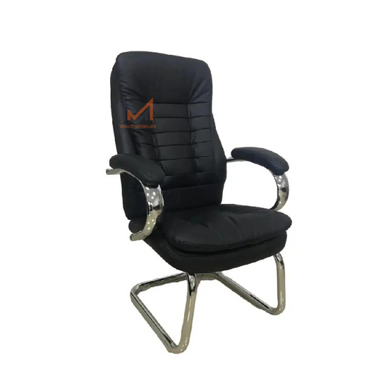 Fauteuil visiteur RIKASO  NOIR 	A-2024-164