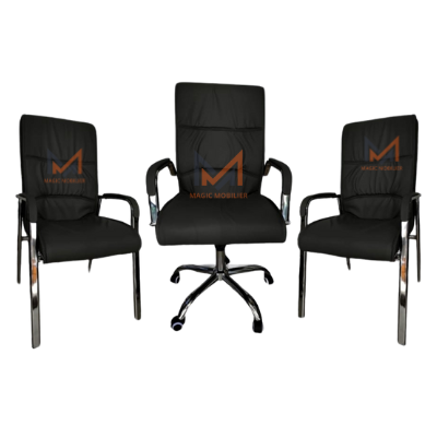 Ensemble Fauteuil Ergonomique ROSTOK noir Réf. A0433