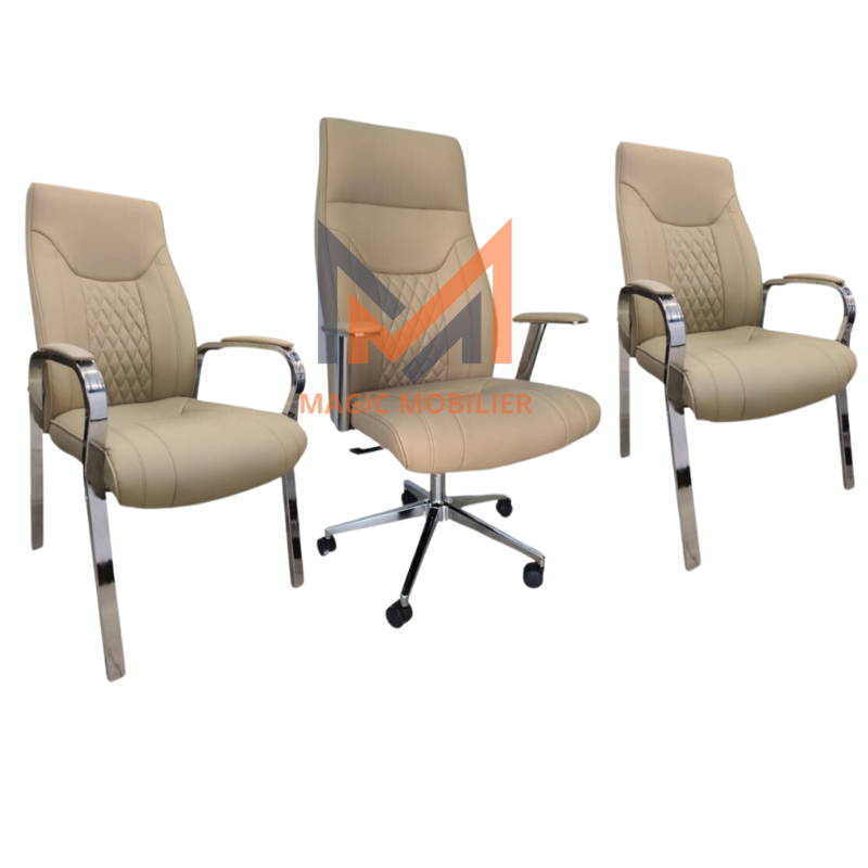 Ensemble Fauteuil Ergonomique ALFA beige Réf. A02821