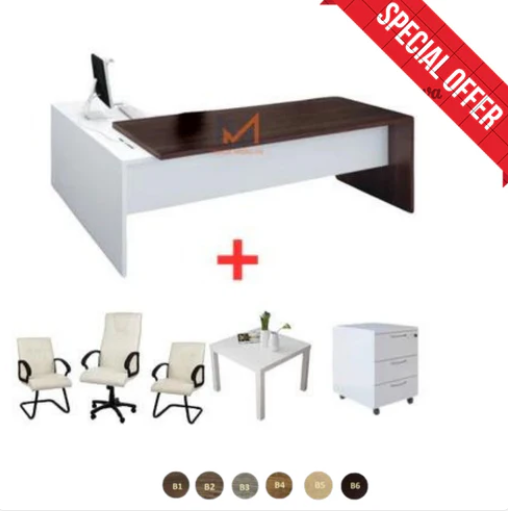 ENSEMBLE BUREAU VERRE A0302