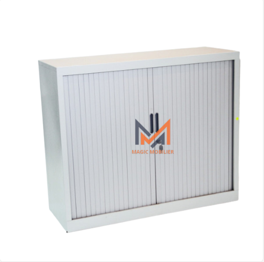 Armoire basse métallique avec 2 portes Rideau Réf: A0215