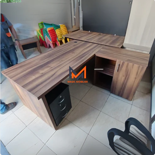 Bureau PASKO AVEC RETOUR ET CAISSON MOBILE Réf A0315