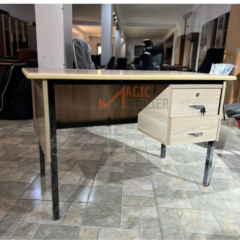 Bureau maitre avec tiroirs en bois A0202