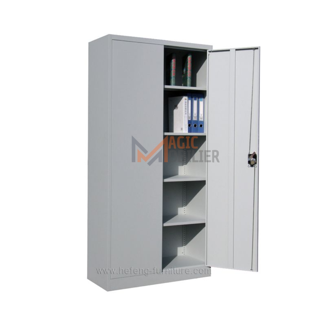 Armoire haute métallique avec 2 portes battante Réf. A0189