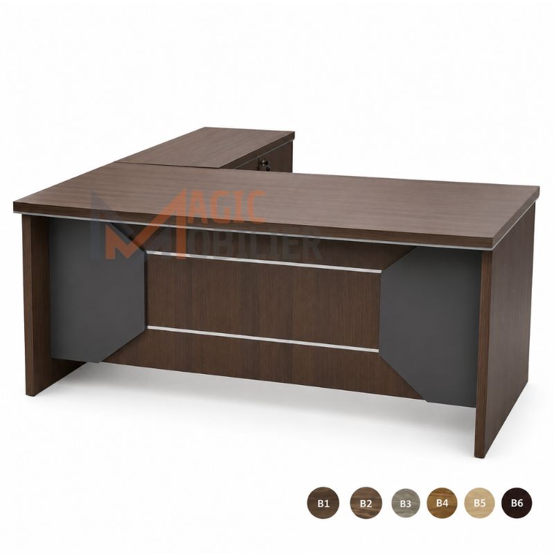 Bureau BANAO avec retour Réf A0054