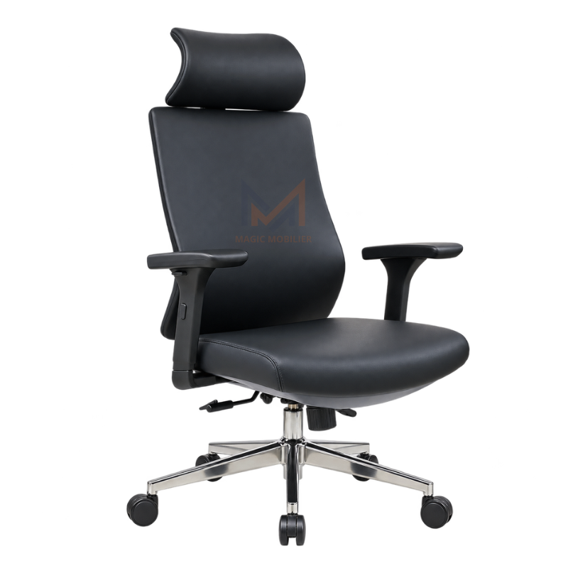 Fauteuil de Direction Ergonomique M19P avec Appui-Tête – Réglable et Confortable Réf A-2026-2289