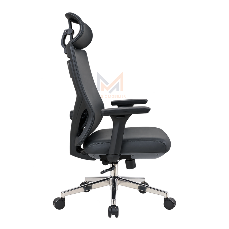Fauteuil de Direction Ergonomique M19P avec Appui-Tête – Réglable et Confortable Réf A-2026-2289