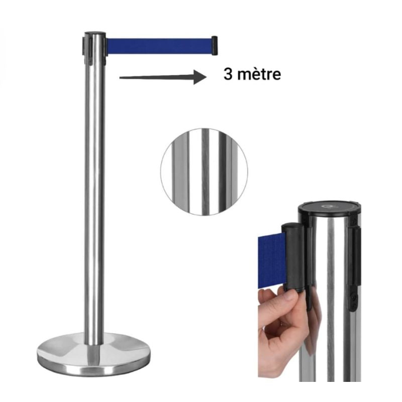 Barrière de Sécurité à Ceinture Rétractable  019-3M