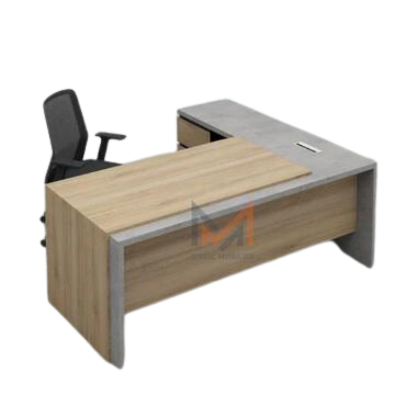 Bureau avec retour et caisson Réf A0122