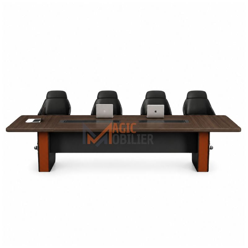Table de réunion moderne en bois pour salle de conférence Réf A2656