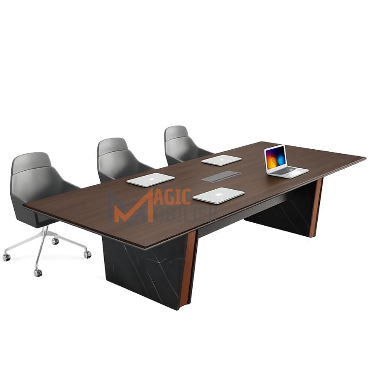 Table de réunion moderne en bois pour salle de conférence Réf A2656