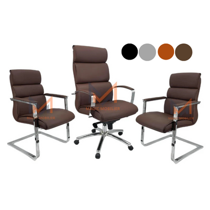 Ensemble Fauteuil Ergonomique TURRO Noir Réf. A0285