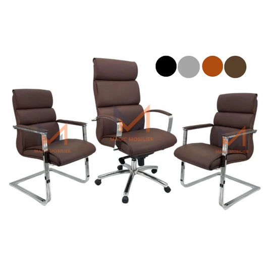 Ensemble Fauteuil Ergonomique TURRO Noir Réf. A0285
