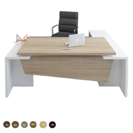Bureau SAVAN avec retour et caisson mobile  Réf A0395