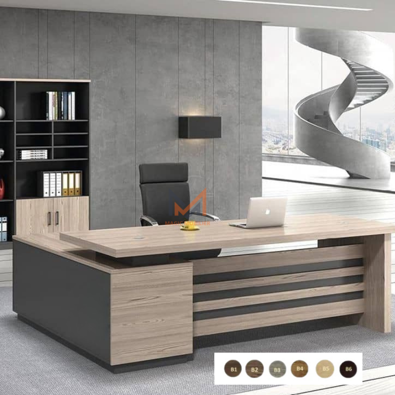 Bureau MALABO avec retour Réf A0224