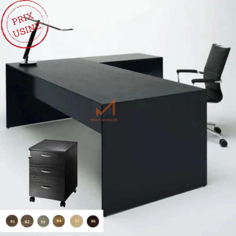 Bureau LYKAN avec retour Réf. A0344