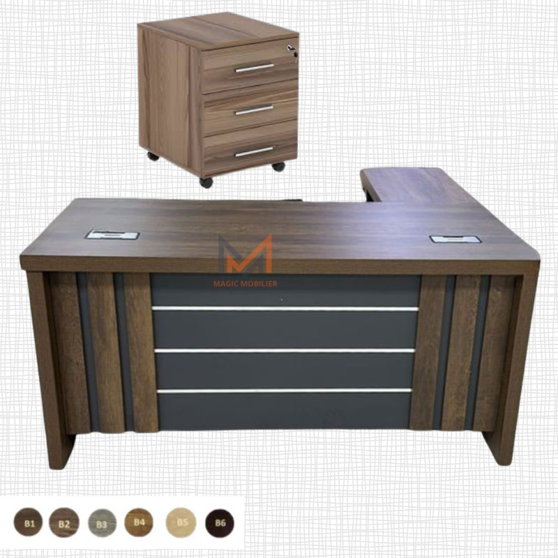 Bureau LYKAN avec retour Réf. A0021