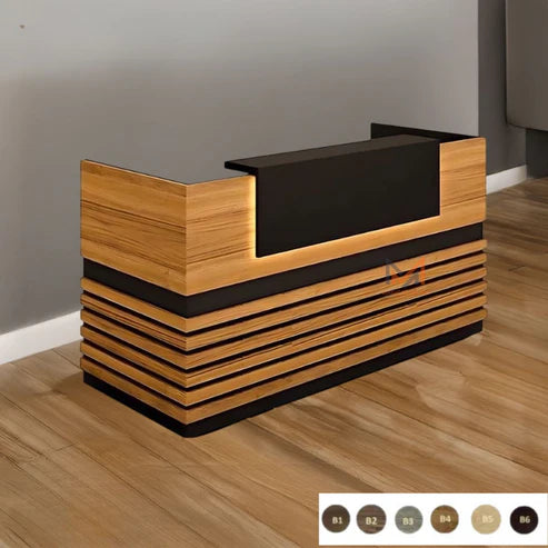 comptoir d'accueil en bois avec caisson Réf. A0549