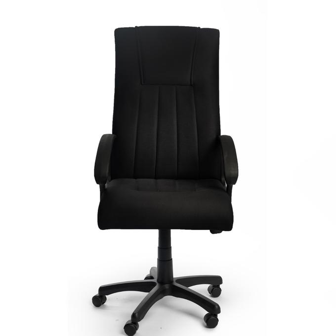 Ensemble Fauteuils BOUNO en tissu/simili cuir NOIR A0195