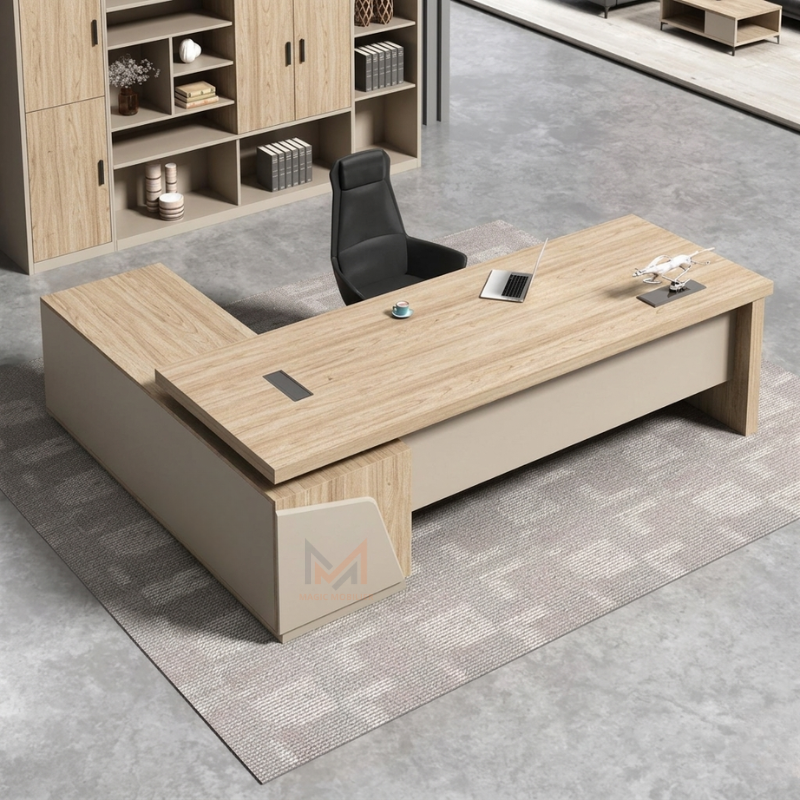 Bureau BASKO avec retour Réf A0358